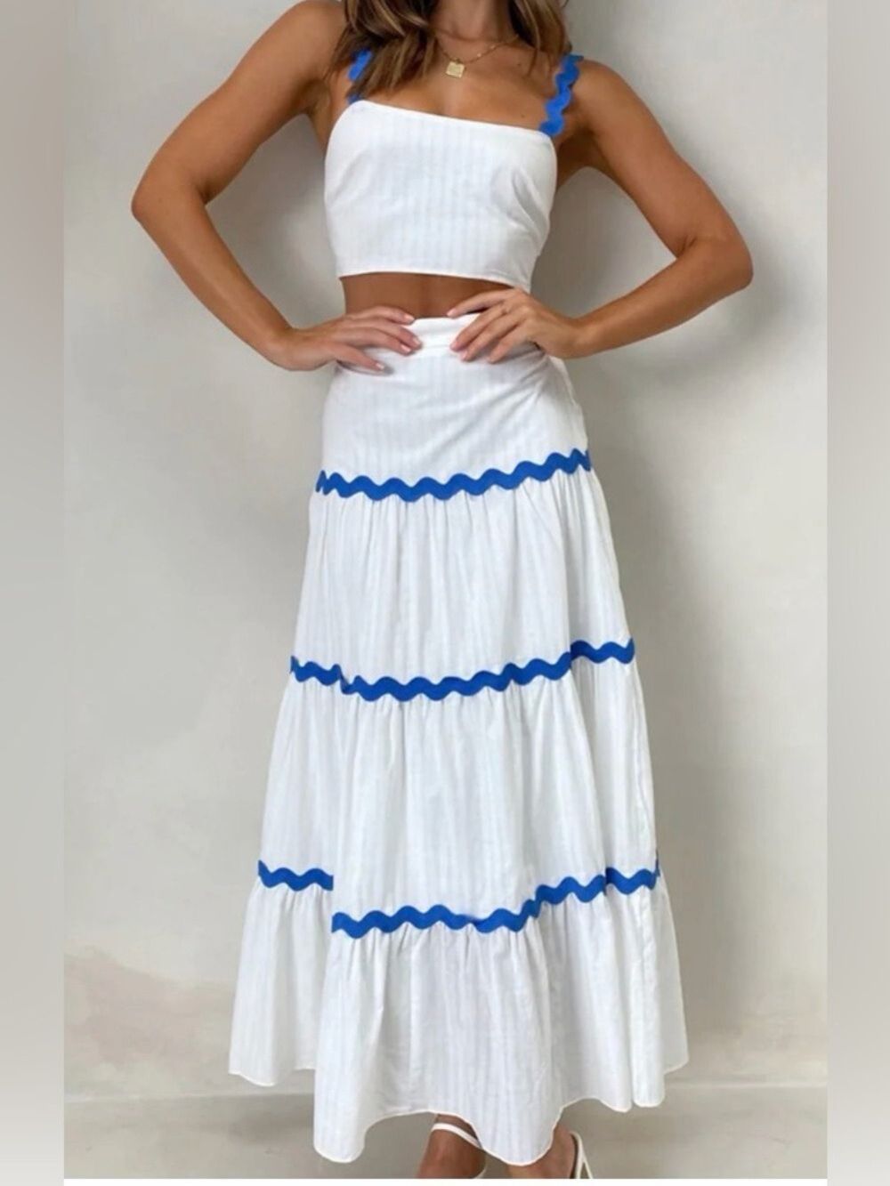 Endless Moon Ric Rac Maxi Skirt Set - Picture 3 of 6